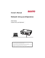 Preview for 80 page of Sanyo PLC-XU301 Owner'S Manual