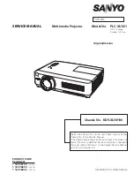 Sanyo PLC-XU301 Service Manual preview