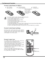 Предварительный просмотр 12 страницы Sanyo PLC-XU301A Owner'S Manual