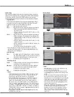 Preview for 45 page of Sanyo PLC-XU301A Owner'S Manual