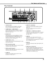 Preview for 9 page of Sanyo PLC-XU305 XGA Owner'S Manual