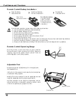 Preview for 14 page of Sanyo PLC-XU305 XGA Owner'S Manual