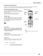 Preview for 27 page of Sanyo PLC-XU305 XGA Owner'S Manual