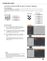 Preview for 29 page of Sanyo PLC-XU305 XGA Owner'S Manual