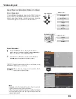 Preview for 39 page of Sanyo PLC-XU305 XGA Owner'S Manual