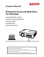 Sanyo PLC-XU305A - 3000 Owner'S Manual preview