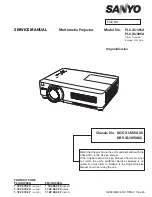 Preview for 1 page of Sanyo PLC-XU305A Service Manual