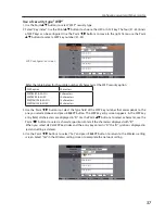 Preview for 37 page of Sanyo PLC-XU355A - 3500 Owner'S Manual