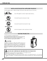 Preview for 10 page of Sanyo PLC-XU40 Owner'S Manual