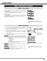 Preview for 31 page of Sanyo PLC-XU40 Owner'S Manual