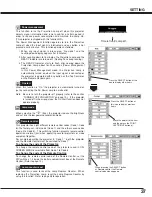 Preview for 37 page of Sanyo PLC-XU40 Owner'S Manual