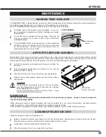 Preview for 41 page of Sanyo PLC-XU40 Owner'S Manual