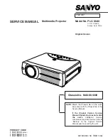 Preview for 1 page of Sanyo PLC-XU40 Service Manual