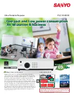 Sanyo PLC-XU4000 Brochure & Specs preview