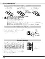 Preview for 12 page of Sanyo PLC-XU4000 Owner'S Manual