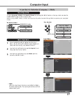 Preview for 27 page of Sanyo PLC-XU4000 Owner'S Manual