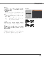 Preview for 37 page of Sanyo PLC-XU4000 Owner'S Manual