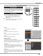 Preview for 41 page of Sanyo PLC-XU4000 Owner'S Manual