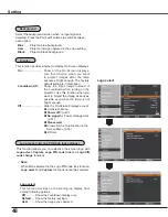 Preview for 48 page of Sanyo PLC-XU4000 Owner'S Manual