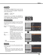 Preview for 51 page of Sanyo PLC-XU4000 Owner'S Manual