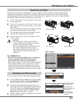 Preview for 61 page of Sanyo PLC-XU4000 Owner'S Manual