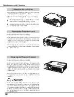 Preview for 62 page of Sanyo PLC-XU4000 Owner'S Manual