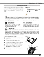 Preview for 63 page of Sanyo PLC-XU4000 Owner'S Manual