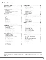 Preview for 3 page of Sanyo PLC XU41 - XGA LCD Projector Owner'S Manual