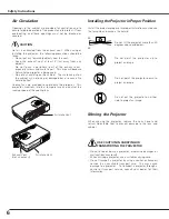 Preview for 6 page of Sanyo PLC XU41 - XGA LCD Projector Owner'S Manual