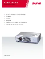 Preview for 1 page of Sanyo PLC-XU41 Technical  Details