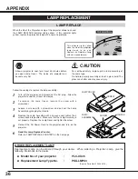 Preview for 36 page of Sanyo PLC-XU45 Owner'S Manual