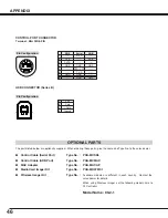 Preview for 46 page of Sanyo PLC-XU45 Owner'S Manual