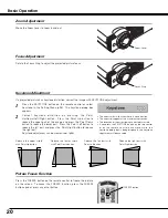 Preview for 20 page of Sanyo PLC-XU50/A Owner'S Manual