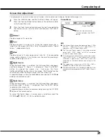 Preview for 31 page of Sanyo PLC-XU50/A Owner'S Manual