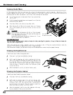 Preview for 42 page of Sanyo PLC-XU50/A Owner'S Manual