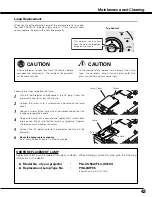 Preview for 43 page of Sanyo PLC-XU50/A Owner'S Manual