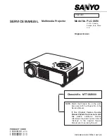 Preview for 1 page of Sanyo PLC-XU56 Service Manual