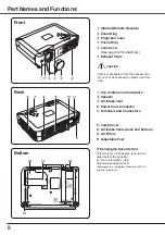 Предварительный просмотр 8 страницы Sanyo PLC-XU74 Owner'S Manual