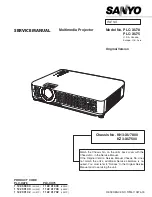 Preview for 1 page of Sanyo PLC-XU75 Service Manual