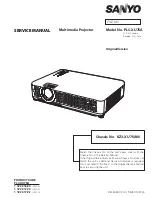 Sanyo PLC-XU75A Service Manual preview