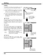 Preview for 42 page of Sanyo PLC XU78 - XGA LCD Projector Owner'S Manual