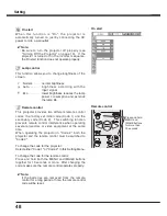 Preview for 48 page of Sanyo PLC XU78 - XGA LCD Projector Owner'S Manual