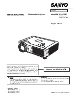 Preview for 1 page of Sanyo PLC-XU8 Service Manual