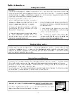 Preview for 3 page of Sanyo PLC-XU8 Service Manual