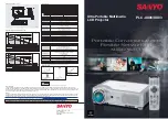 Sanyo PLC-XU83 Specifications preview