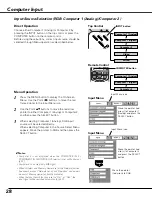 Preview for 28 page of Sanyo PLC-XU84 Owner'S Manual