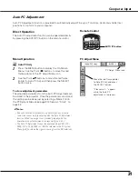 Preview for 31 page of Sanyo PLC-XU84 Owner'S Manual