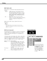 Preview for 50 page of Sanyo PLC-XU84 Owner'S Manual