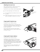 Preview for 60 page of Sanyo PLC-XU84 Owner'S Manual