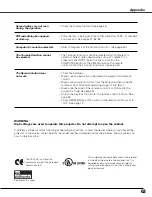 Preview for 63 page of Sanyo PLC-XU84 Owner'S Manual